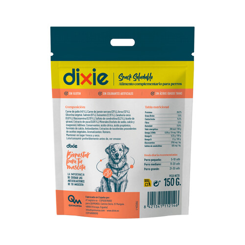 DIXIE Snack saludable mobility 150 g.