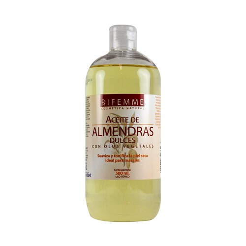 BIFEMME Aceite corporal de almendras dulces especial para piel seca BIFEMME 500 ml.