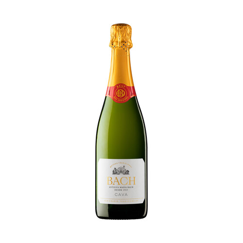 BACH Cava brut elaborado según el método tradicional botella de 75 cl.