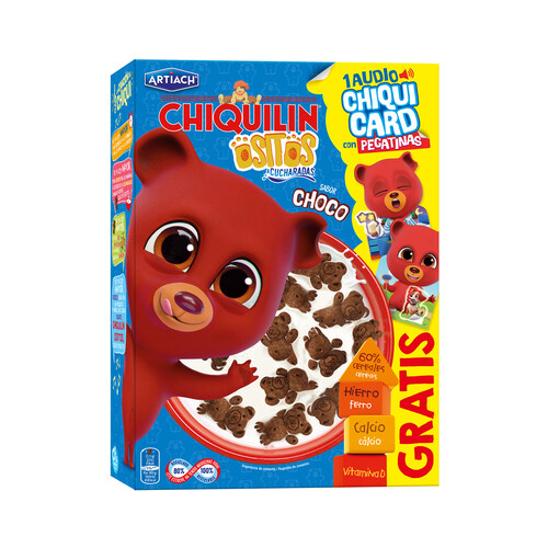 CHIQUILÍN Ositos Galletas de chocolate con forma de divertidos ositos 320 g.