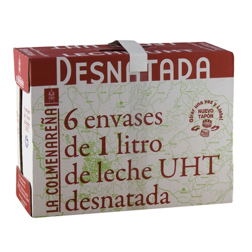 LA COLMENAREÑA Leche desnatada 6 x 1l.