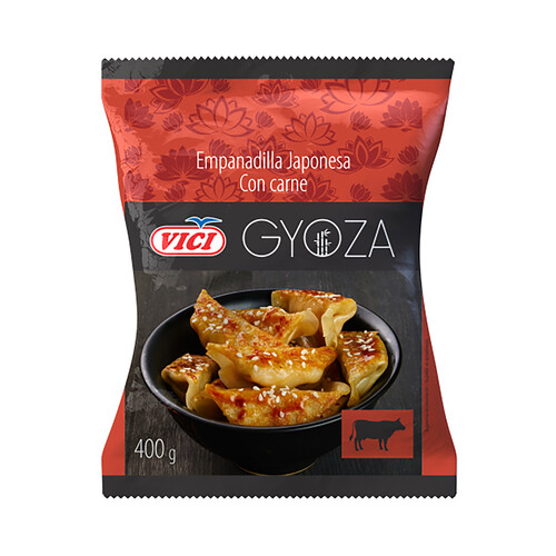 VICI Gyozas (empanadillas japonesas) precocinadas y congeladas rellenas de ternera 400 g.