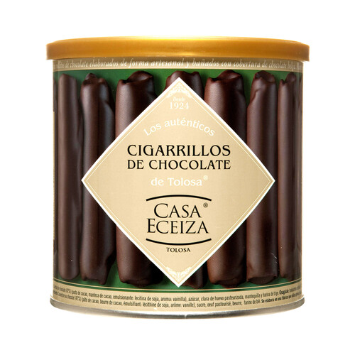 CASA ECEIZA Cigarrillos de chocolate de Tolosa bote 200 g.
