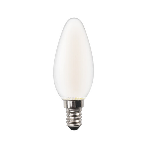 Bombilla Led E14, 6,5W=60W, luz fría, 806lm, cristal mate, PRODUCTO ALCAMPO.