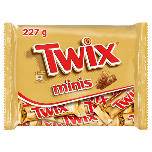 TWIX Mini Barritas de chocolate 227 g.