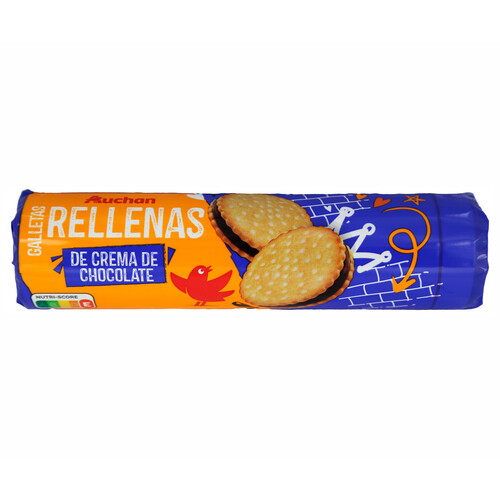 PRODUCTO ALCAMPO Galletas rellenas de crema de chocolate 250 g.