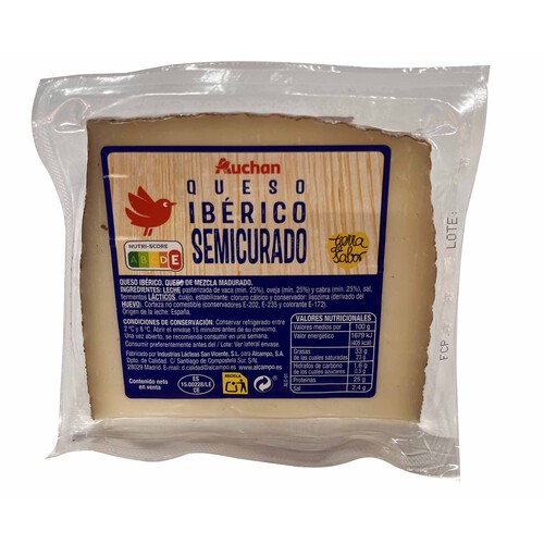 AUCHAN Queso mezcla semicurado Producto Alcampo