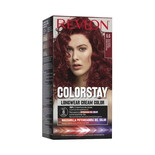 REVLON Coloración permanente tono 6.6 Rojo intenso REVLON Colorstay.