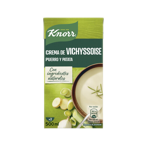 KNORR Crema de Vichyssoiese (puerro y patata) 500 ml.