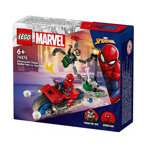 LEGO Súper Héroes Marvel Persecución En Moto: Spiderman Vs. Doc Ock