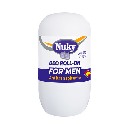 NUKY Desodorante roll on para hombre con protección antitranspirante 75 ml.
