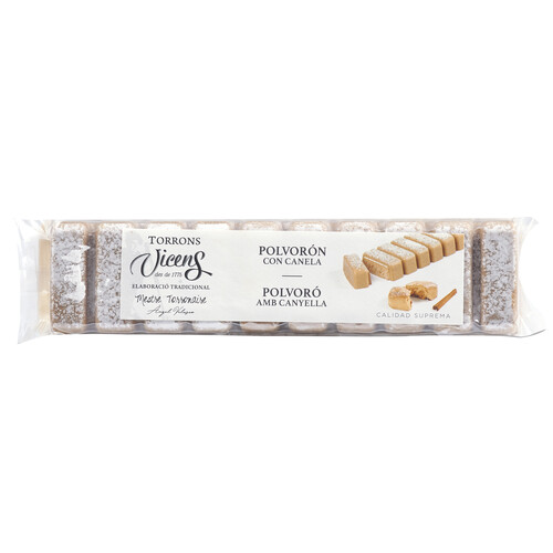 VICENS Turrón de polvorón con canela 300 g.