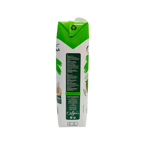 ORIGENS Agua de coco ecológica ORIGENS 1 l.