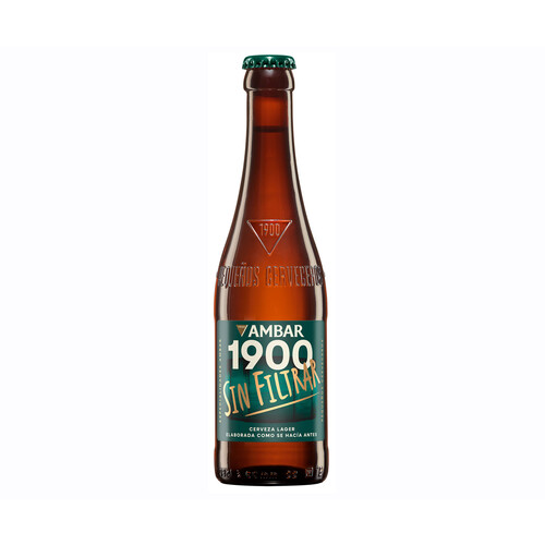 AMBAR Cerveza 1900 son filtrar 33 cl.