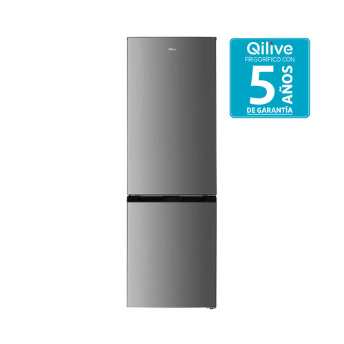 Frigorífico combi 186cm QILIVE Q.6808 NO FROST, clasificación energética: E, H: 186cm, A: 60cm, F: 60cm, capacidad total: 293L.