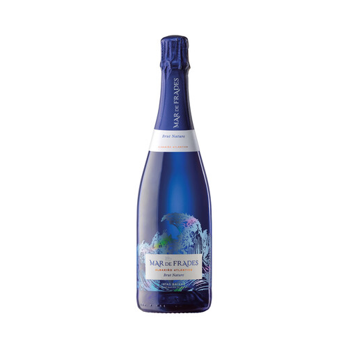 MAR DE FRADES Vino blanco espumoso brut nature con D.O. Rías Baixas botella de 75 cl.