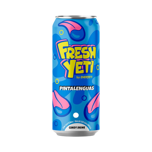 FRESHYETI Bebida refrescante pintalengua lata 50 cl.