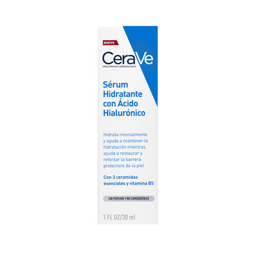 CERAVE Sérum hidratante con ácido hialurónico 30 ml.