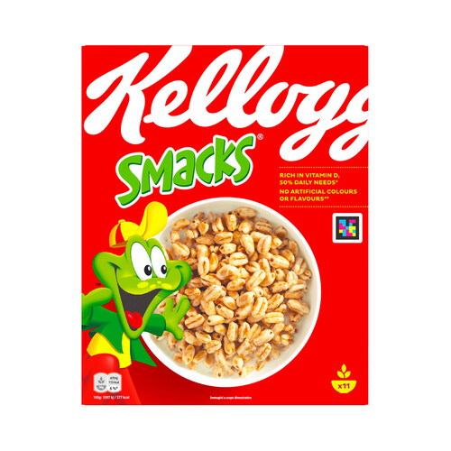 KELLOGG'S Smack Cereales de trigo enriquecidos con vit. y minerales 330 g.