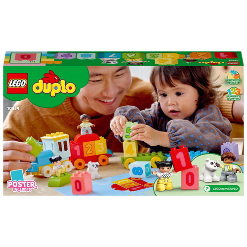 Juego de construcciones Tren de los Números: Aprende a Contar con 23 piezas, LEGO DUPLO 10954.