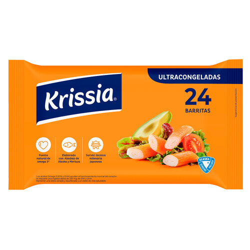 KRISSIA Barritas de surimi ultracongelado 400 g.