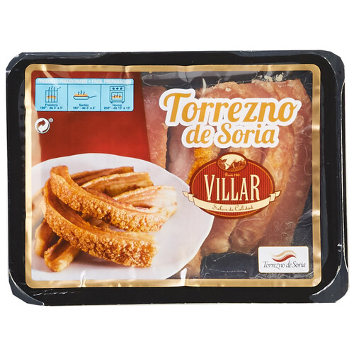 VILLAR Bandeja con torreznos de Soria precocinados VILLAR 230 g.