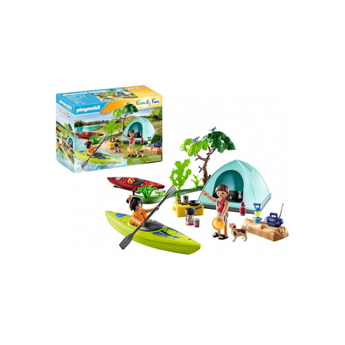 PLAYMOBIL Camping con hoguera