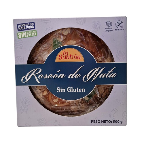 SANTIÑA Roscón reyes nata sin gluten 500 gr.