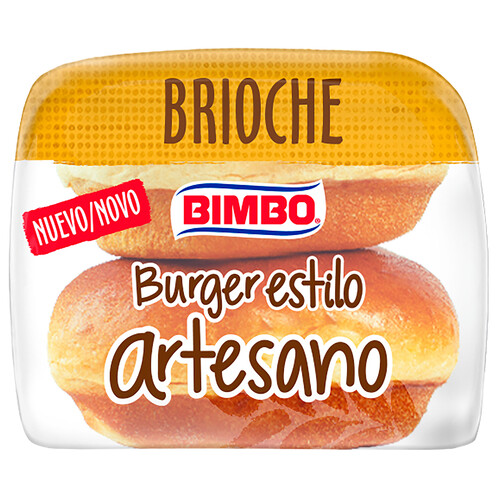 BIMBO Pan hamburguesa artesano brioche 4 dus 240 g. 