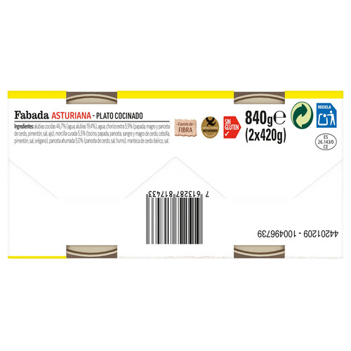 LITORAL Fabada asturiana pack de 2 uds. x 420 g.