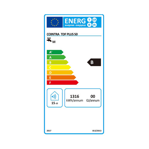 Termo eléctrico COINTRA TDF PLUS de 50 litros.