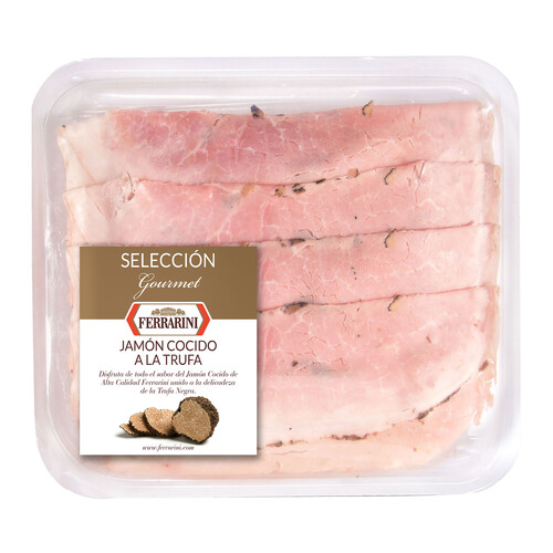 FERRARINI Jamón cocido a la trufa cortado en lonchas FERRARINI Selección gourmet 100 g.