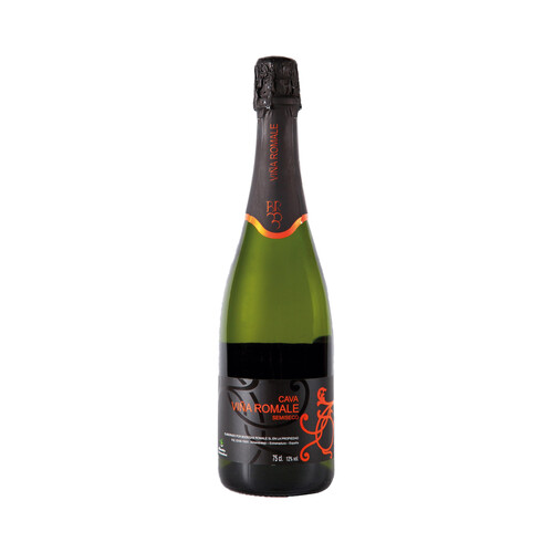 VIÑA ROMALE Cava semi seco elaborado en Extremadura con D.O. Cava botella 75 cl.