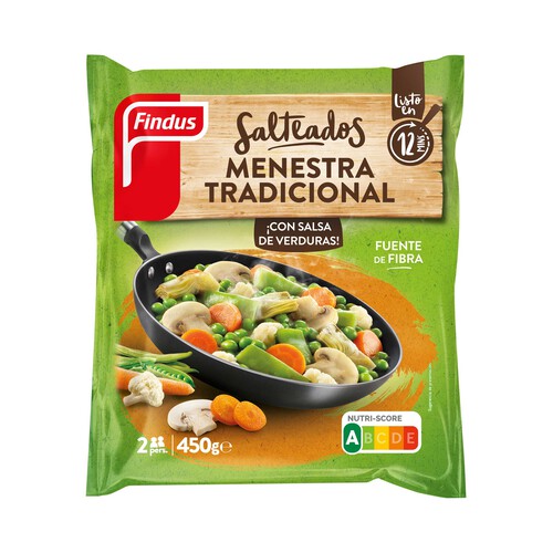 FINDUS Salteados Menestra tradicional de verduras 450 g.