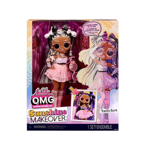 Muñeca Switches Sunshine Makeover L.O.L. Surprise, +4 años.