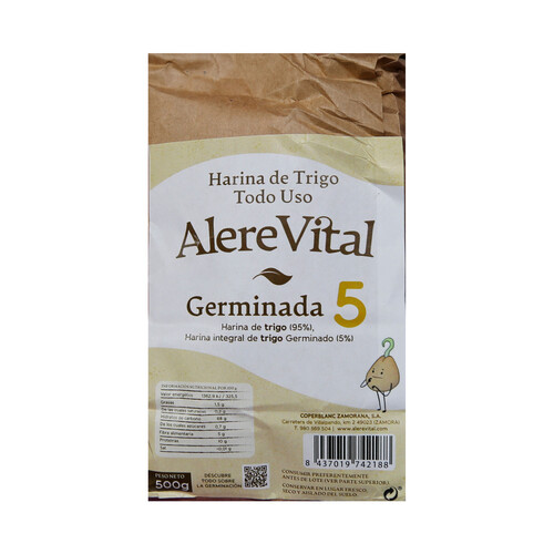 ALERE VITAL Harina de trigo germida 500 g.