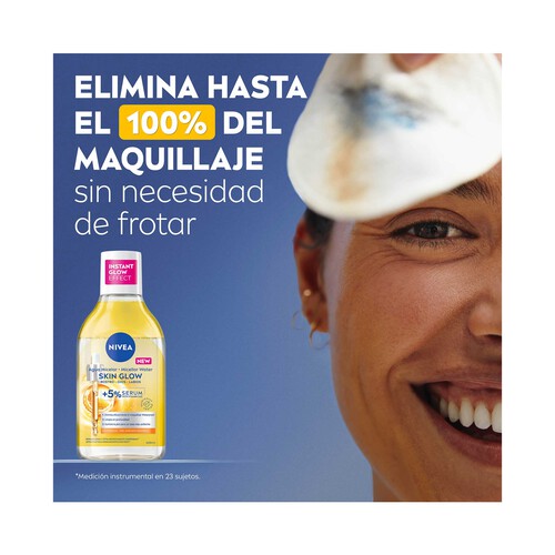 NIVEA Agua micelar con sérum y acción iluminadora para pieles apagadas y / o sensibles 400 ml.