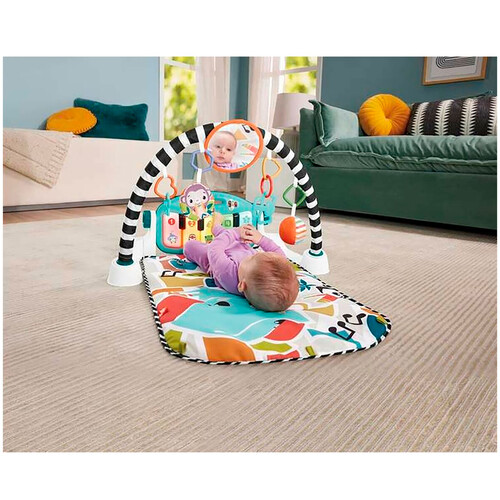 FISHER PRICE Glow & Grow Kick Play Piano GYM, Alfombra con Piano.