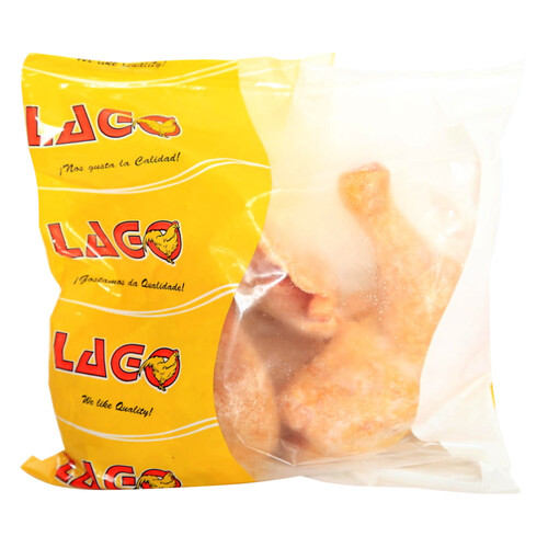 LAGO Traseros congelados y con piel de pollo blanco LAGO 1.5 kg.