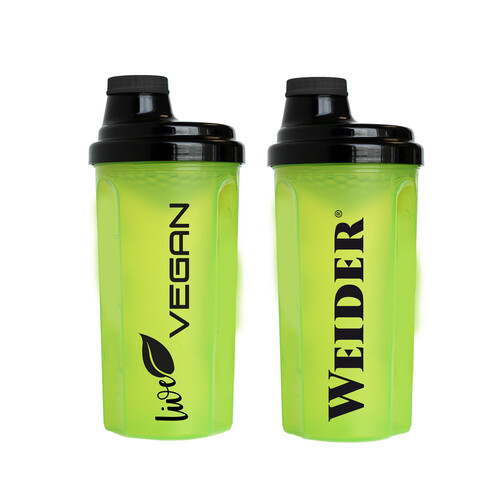 WEIDER Shaker (bote mezclador para batido de proteínas), WEIDER 500 ml de capacidad