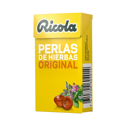 RICOLA Original Perlas de hierbas suizas, sin azúcar 25 g.