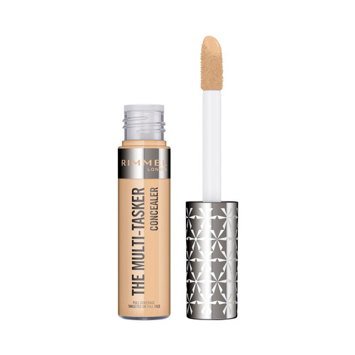 RIMMEL Multitasker tono 030 Light  Corrector líquido resistente al agua, de larga duración.