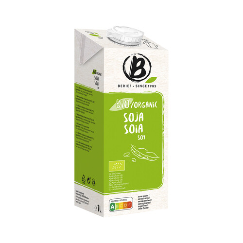 BERIEF Bebida vegetal de soja ecológica 1 l.