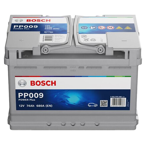 Batería de coche 74Ah, arranque 680A, 12V, BOSCH.