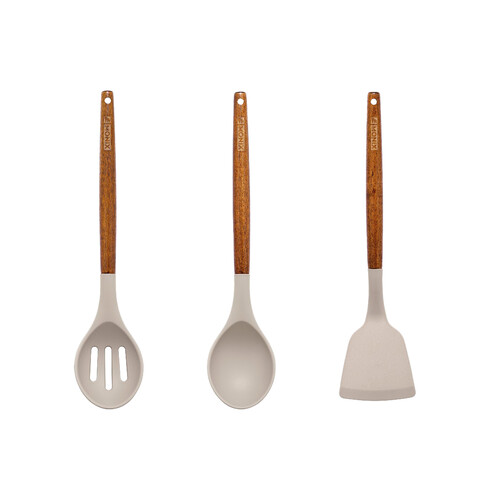 Set de 3 utensilios de madera Pietra, MONIX.