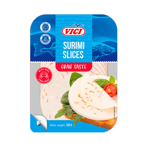 VICI Surimi con carne de cangrejo lonchas 120 g.