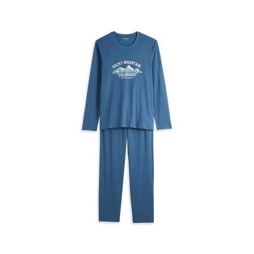 Pijama de algodón para hombre INEXTENSO, talla S.
