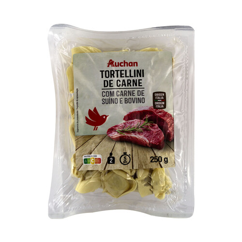 PRODUCTO ALCAMPO Tortellini de pasta al huevo con carne de vacuno 250 g.