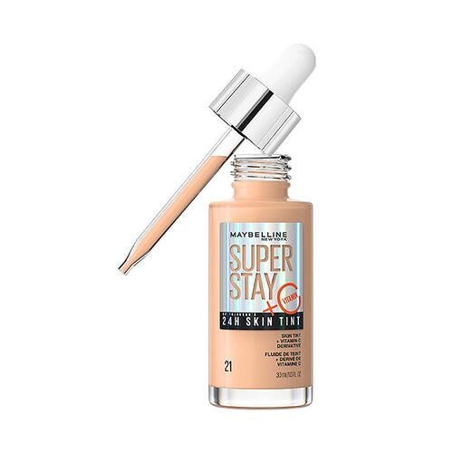 MAYBELLINE Super stay skin tint tono 21  Base de maquillaje ligera de larga duración.