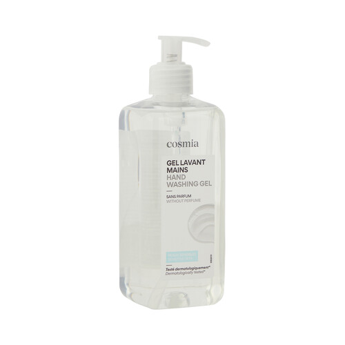 COSMIA Jabón (gel) líquido para manos, sin perfume, para pieles sensibles 500 ml.